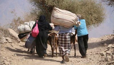 تعز: المليشيات الانقلابية تهجر أكثر من 65 أسرة من منازلهم في جبل حبشي 