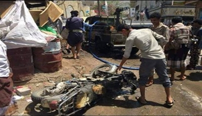 استهداف طقم عسكري بعبوة ناسفة وسط مدينة تعز