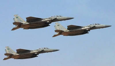 مقاتلات التحالف تستهدف تعزيزات للميليشيات شمالي محافظة حجة